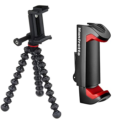 Joby GripTight Action Kit, schwarz/grau & Manfrotto - Smartphone Halterung, Pro Version von JOBY