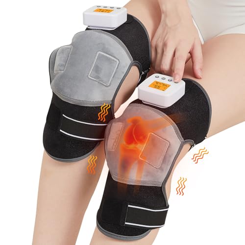 JOBYNA Schnurloses Knie Massagegerät, Beheiztes Kniebandage mit Wärme und Vibration, 3 einstellbare Intensität und Temperatur für Knie/Ellenbogen/Schulter-Entspannung und Gelenkschmerzen Relief JOBYNA Schnurloses Knie Massagegerät, Beheiztes Kniebandage mit Wärme und Vibration, 3 einstellbare Intensität und Temperatur für Knie/Ellenbogen/Schulter-Entspannung und Gelenkschmerzen Relief von JOBYNA