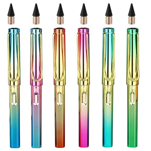 JOCXZI 6 Stücke Everlasting Pencil- Infinity Inkless Pencil mit Radiergummi, Bleistifte aus Holz, Magic Cute Forever Pencil für Kinder Schreiben, Skizzieren, für Erwachsene Studenten Künstler Maler JOCXZI 6 Stücke Everlasting Pencil- Infinity Inkless Pencil mit Radiergummi, Bleistifte aus Holz, Magic Cute Forever Pencil für Kinder Schreiben, Skizzieren, für Erwachsene Studenten Künstler Maler von JOCXZI