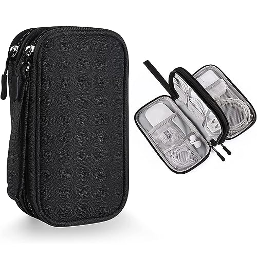 JOCXZI Kabeltasche,Universal Elektronische Tasche Organizer,Elektronikzubehör Organizer,Tragbare Kabelorganizer, Elektronische Tasche, Festplatten Tasche,für Handyladekabel, Powerbank, USB Sticks von JOCXZI