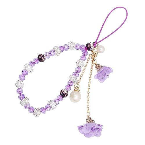 JOCXZI Universale Telefonkette,Telefon Lanyard Handschlaufe,Handykette,Handgelenkschlaufe Perlen Kette,Taschenanhänger,Telefongurte,Handyanhänger,Violett JOCXZI Universale Telefonkette,Telefon Lanyard Handschlaufe,Handykette,Handgelenkschlaufe Perlen Kette,Taschenanhänger,Telefongurte,Handyanhänger,Violett von JOCXZI