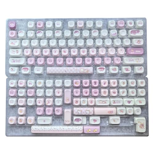 JOERBABU Kaninchen Gradienten Tastenkappe, 136 Tasten, kleine Neigung, thermische Sublimation, mechanische Tastaturen, Anpassung JOERBABU Kaninchen Gradienten Tastenkappe, 136 Tasten, kleine Neigung, thermische Sublimation, mechanische Tastaturen, Anpassung von JOERBABU