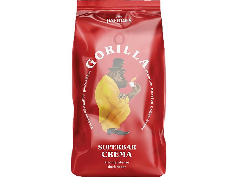 JOERGES Gorilla Super Bar Crema Kaffeebohnen (Kaffeevollautomaten, Siebträger) von JOERGES