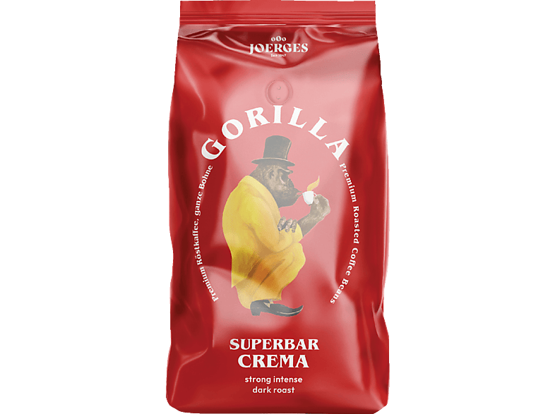 JOERGES Gorilla Super Bar Crema Kaffeebohnen (Kaffeevollautomaten, Siebträger; Espresso) von JOERGES