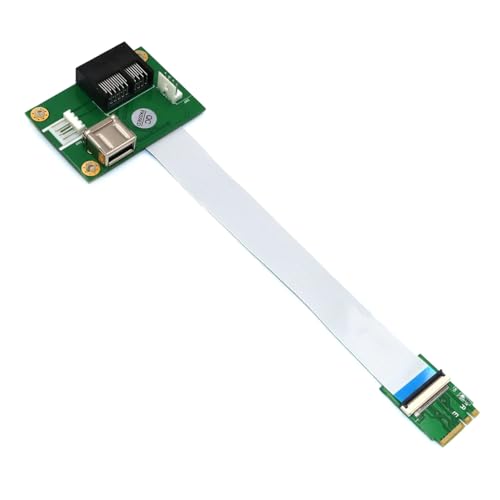 JOFUUM PCIE Riser NGFF M.2 Key A/E auf PCI-E Express X1+USB Adapter Riser Karte mit FPC Kabel 4Pin Stromversorgungskabel von JOFUUM