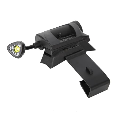 JOFUUM Taktische -Helmlampe, LED-Helmtaschenlampe, Aufladbare Helmlampen, Energiesparende, Taschenlampe, 3, Schwarz von JOFUUM