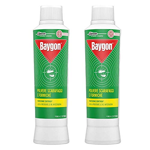 JOHNSON WAX Baygon Insetticida in Polvere Scarafaggi e Formiche 2 FlaconI da 250 grammi von JOHNSON WAX