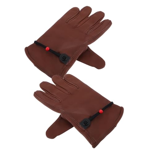 JOINPAYA 1 Paar Anti-verbrühungs-handschuhe Zum Grillen Motorradhandschuhe Spülhandschuhe Waschen Handschuhe Für Den Bau Fleischhandschuhe Gartenhandschuhe Oberschicht Rindsleder Brown von JOINPAYA