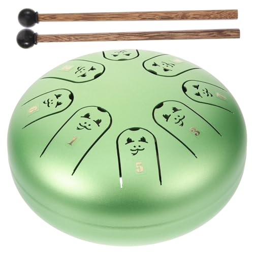 JOINPAYA 1 Satz Wangyou-Trommel musikinstrumente musical instruments Percussion Steel Tongue Drum Yoga Zungentrommel Schlaginstrument Trommel Zungentrommel aus Stahl für Holz Green JOINPAYA 1 Satz Wangyou-Trommel musikinstrumente musical instruments Percussion Steel Tongue Drum Yoga Zungentrommel Schlaginstrument Trommel Zungentrommel aus Stahl für Holz Green von JOINPAYA