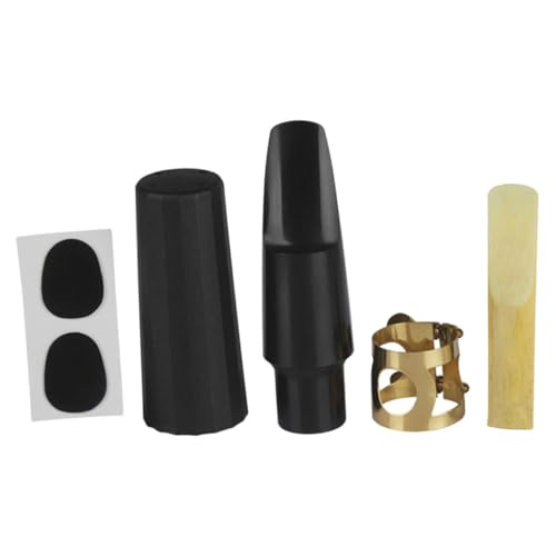 JOINPAYA 1 Set Saxophon-mundstück-set: Saxophon-mundstück, Langlebige Ligatur-schutzkappe Und Zahnpolster Für Verbesserten Und Einfache Handhabung von JOINPAYA