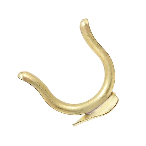 JOINPAYA 1 Stück Kleiner Fingerhaken Trompete liefert Trompete vorderer Fingerhaken Trompetenfingerhaken Zubehör für Musikinstrumente flacher Haken Trompetenhaken Daumenhaken Kupfer Golden von JOINPAYA