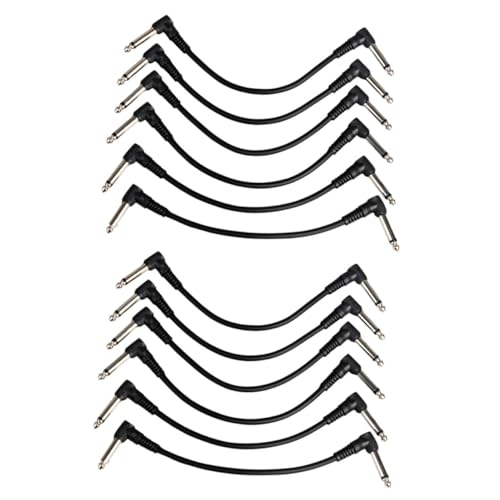 JOINPAYA 12 Stück Effektkabel Patchkabel Audio- Gitarrenkabel Zubehör Für Musikinstrumente E-bass-audiokabel Gitarren-audiokabel Teile Von Musikinstrumenten Gitarrenteile Pvc Black JOINPAYA 12 Stück Effektkabel Patchkabel Audio- Gitarrenkabel Zubehör Für Musikinstrumente E-bass-audiokabel Gitarren-audiokabel Teile Von Musikinstrumenten Gitarrenteile Pvc Black von JOINPAYA