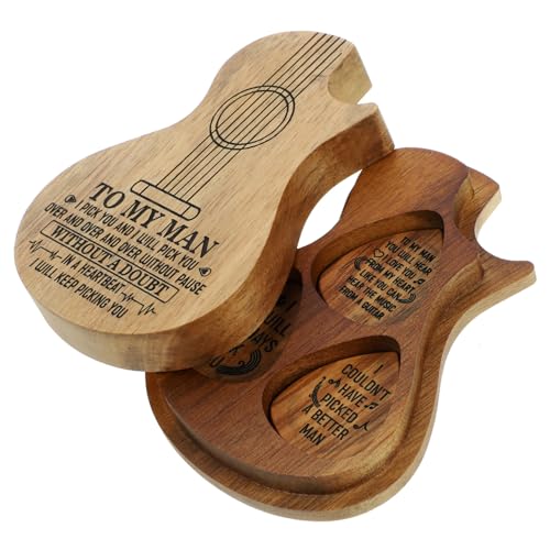 JOINPAYA 1Satz Gitarren Pick Aufbewahrungsbox mit Holz Picks Kompakte Plectrum Box für Sichere Lagerung und Organisation von Gitarrenplektren Langlebig und Tragbar JOINPAYA 1Satz Gitarren Pick Aufbewahrungsbox mit Holz Picks Kompakte Plectrum Box für Sichere Lagerung und Organisation von Gitarrenplektren Langlebig und Tragbar von JOINPAYA