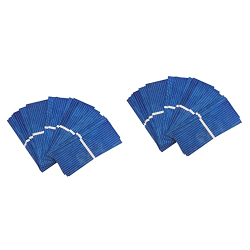 JOINPAYA 2 Sätze Solarzelle Solar- Mini Flexibles Solar Batterieladegerät Für Solarpanel Sonnenkollektor Handy Solar Ladegerät Flexible Sonnenpanel Polykristallin Blau 100 Stück * 2 von JOINPAYA