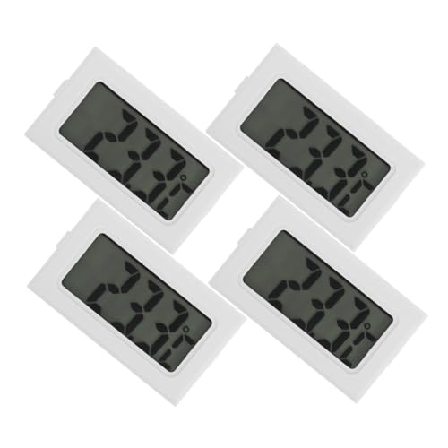 JOINPAYA 4 Stück Thermometer Thermostat Für Raumthermostat Wohnmobil-temperaturmonitor Für Haustiere Mini-hydrometer Temperaturmesser Für Das Weiß Plastik von JOINPAYA