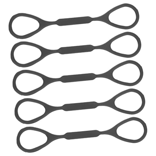 JOINPAYA 5 Stück Kleines Schleppseil Trompetenspieler Ring Form Ersatz Trompetendämpfer Silikonseil für Trompete Zugstopper für Trompete Stimmstopper für Trompete Kieselgel Schwarz von JOINPAYA