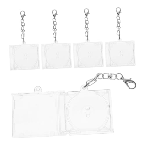 JOINPAYA 5 Stücke Mini-cd-halter Schlüsselanhänger Albumhüllen Schlüsselanhänger Klare Blanko-dvd-schmuckhüllen Schlüsselanhänger Für DIY Schlüsselanhänger Rucksack Tasche Handtasche JOINPAYA 5 Stücke Mini-cd-halter Schlüsselanhänger Albumhüllen Schlüsselanhänger Klare Blanko-dvd-schmuckhüllen Schlüsselanhänger Für DIY Schlüsselanhänger Rucksack Tasche Handtasche von JOINPAYA