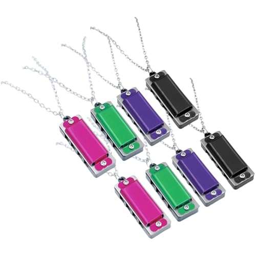 JOINPAYA 8 Stück Mundharmonika Für Grundschüler Mini Musikinstrument Mundharmonika Halskette Musikalische Halskette Spielzeug Mini Mundharmonika Mit Halskette Kinder Halskette von JOINPAYA