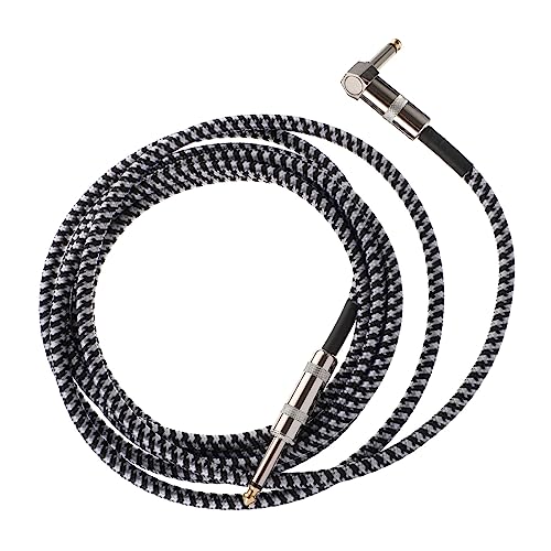 JOINPAYA Gitarrendraht Gitarrenkabel Audioausrüstungskabel Gitarrenanschlusskabel Instrumenten-Audiokabel rechtwinklig zu geradem Kabel 6,35-mm-Audiokabel Farbe weiches Gewebe Black JOINPAYA Gitarrendraht Gitarrenkabel Audioausrüstungskabel Gitarrenanschlusskabel Instrumenten-Audiokabel rechtwinklig zu geradem Kabel 6,35-mm-Audiokabel Farbe weiches Gewebe Black von JOINPAYA