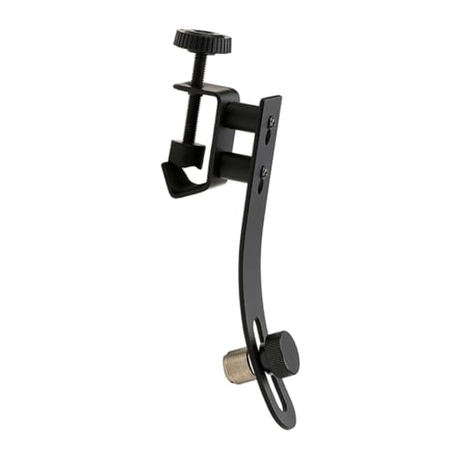JOINPAYA Mikrofon-trommelklemme Montieren Mikrofonhalter Clip Einstellbar Mikrofon-drum-klemme Klammer Für Den Trommelrand Drum-mikrofon-klemme Stoßfeste Mikrofonklemmen Metall Black von JOINPAYA