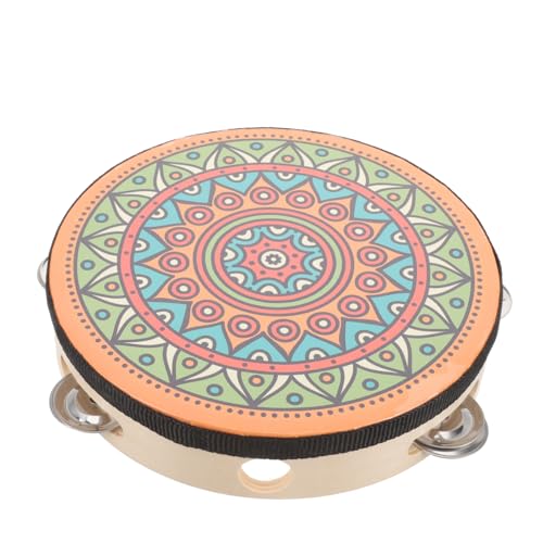 JOINPAYA Tragbares Tamburin Kleines Tamburin Musikinstrumente Handpercussion Schlaginstrumente Tamburin Hand Tamburin Musikinstrument Tamburin Trommel Handtrommel Metall von JOINPAYA