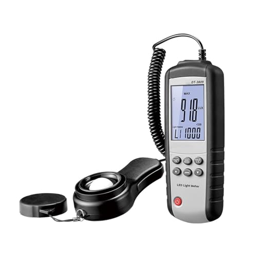 Luxmeter, LED-Lichtmessrät, 400.000 Lux/FC, Tester misst Lux/Fc – LED/Leuchtstoffröhre, Industrie, Haushalt, Fotografie,für LED-Leuchten und Pflanzen Messgerät Luxmeter, LED-Lichtmessrät, 400.000 Lux/FC, Tester misst Lux/Fc – LED/Leuchtstoffröhre, Industrie, Haushalt, Fotografie,für LED-Leuchten und Pflanzen Messgerät von JOJIDE