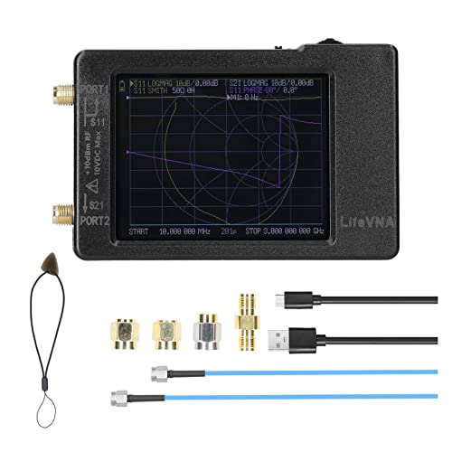Spectrum Analyzer, Antennenanalysator 50 kHz-6,3 GHz beleuchtet evna64 Vektor -Netzwerkanalysator HF VHF UHF Antenne mit 2,8 Zoll /3,95 Zoll -Anzeigebildschirm(2.8 inches) von JOJIDE