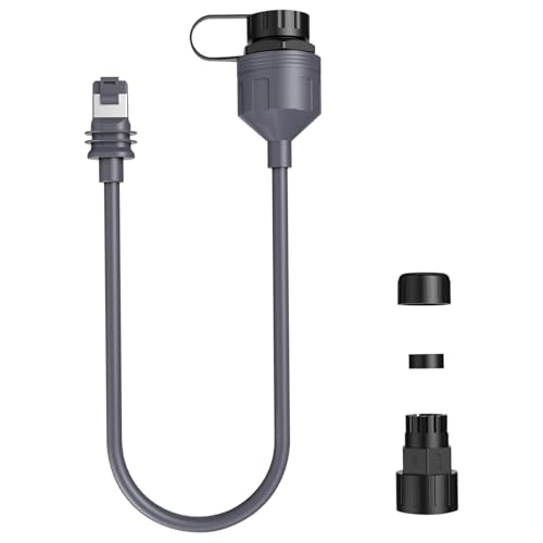Starlink Ethernet-Adapter RJ45 für Starlink Gen 3 / Starlink Mini, 0,5 m, 26 AWG, CAT5E, wasserdicht, Verlängerungskabel, RJ45-Buchsen, 2000 Mbps Datenübertragung (1) von JOJOCY