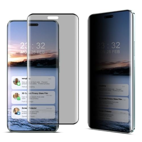 JOJOMALL BYHCX DSFYAJS for Honor X50 GT 5G 3D Curved HD Vollbild Anti-Spionage-Schutzfolie aus gehärtetem Glas(Color3) von JOJOMALL