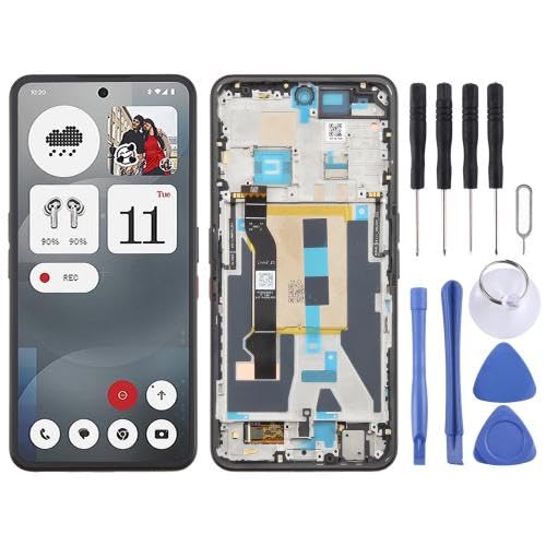 JOJOMALL HWEDZ DSZQKS A059 AMOLED LCD-Bildschirm-Digitizer für Nothing Phone 3a A059, komplette Montage mit Rahmen, Schwarz JOJOMALL HWEDZ DSZQKS A059 AMOLED LCD-Bildschirm-Digitizer für Nothing Phone 3a A059, komplette Montage mit Rahmen, Schwarz von JOJOMALL