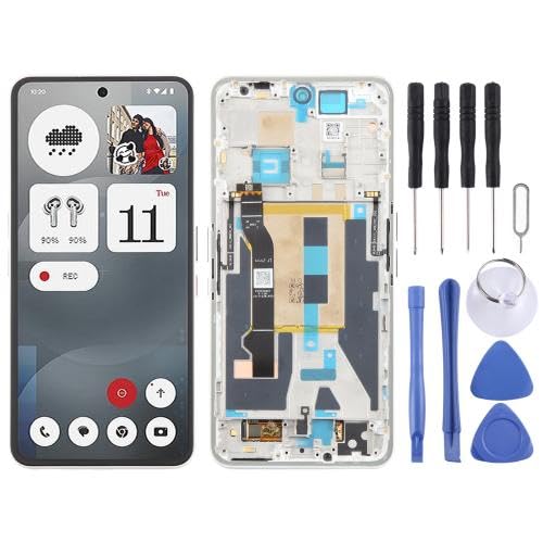 JOJOMALL HWEDZ DSZQKS A059 AMOLED-LCD-Bildschirm-Digitizer für Nothing Phone 3a A059, komplette Montage mit Rahmen, Weiß JOJOMALL HWEDZ DSZQKS A059 AMOLED-LCD-Bildschirm-Digitizer für Nothing Phone 3a A059, komplette Montage mit Rahmen, Weiß von JOJOMALL