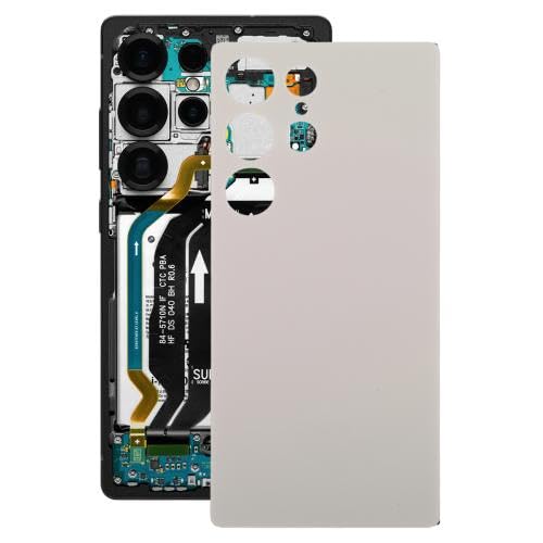 JOJOMALL HWEDZ RNRSTH Akkudeckel für Galaxy S25 Ultra SM-S9386 (Silber) von JOJOMALL