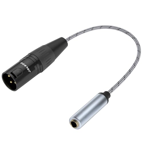 XLR Audio Connector Adapter XLR Male to 1/4 Female, 1 Pack von JOLGOO
