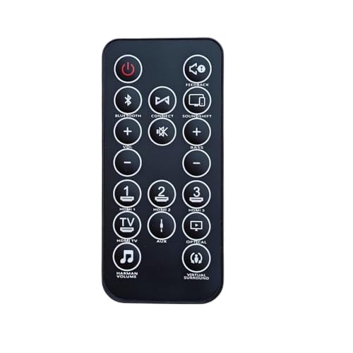 Fernbedienung passend für Harman Kardon Sound Bar Soundbar System HK SB 20 SB20 HKSB20BLKAM Fernbedienung passend für Harman Kardon Sound Bar Soundbar System HK SB 20 SB20 HKSB20BLKAM von JOLGRDWS