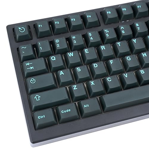 JOLINTAL 121 Tasten ABS Cyanfarben Tastenkappen, Cyan Keycaps Double Shot Tastenkappen-Set, Cherry Profile Keycaps, Keycaps 60 Prozent für Cherry MX Switch Mechanische Tastaturen von JOLINTAL
