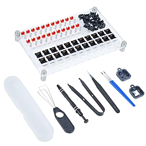 JOLINTAL 14-teiliges Acryl-Schmierplatten-Set, individuelle mechanische Tastatur, einschließlich Acryl-Schmierplatte, magnetischer Schaftöffner, um Ihnen zu helfen, den Schaft besser zu schmieren von JOLINTAL