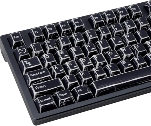 Minimalistische Manga Keycaps, 136 Tasten, Japanisches Manga Schwarz Keycap, PBT Dye Sublimation Custom Keycaps, Cherry-Profil Keycap Set für 61/64/87/104/108 Cherry MX Schalter Mechanische Tastaturen Minimalistische Manga Keycaps, 136 Tasten, Japanisches Manga Schwarz Keycap, PBT Dye Sublimation Custom Keycaps, Cherry-Profil Keycap Set für 61/64/87/104/108 Cherry MX Schalter Mechanische Tastaturen von JOLINTAL