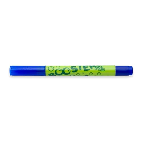 JOLLY Booster XL, 12 Stifte, Dunkelblau, nachfüllbare und ungiftige Fasermaler, für Kleinkinder ab 3 Jahren, auswaschbare Tinte, Spitzen austauschbar, Spitze unversenkbar, für Malanfänger geeignet von JOLLY
