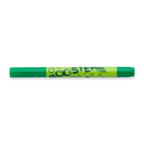JOLLY Booster XL, 12 Stifte, Hellgrün, nachfüllbare und ungiftige Fasermaler, für Kleinkinder ab 3 Jahren, auswaschbare Tinte, Spitzen austauschbar, Spitze unversenkbar, für Malanfänger geeignet von JOLLY