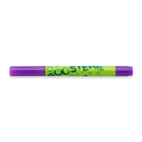 JOLLY Booster XL, 12 Stifte, Violett, nachfüllbare und ungiftige Fasermaler, für Kleinkinder ab 3 Jahren, auswaschbare Tinte, Spitzen austauschbar, Spitze unversenkbar, für Malanfänger geeignet von JOLLY