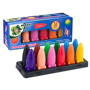 JOLLY Rocket Wachsmalstifte farbsortiert, 12 St. JOLLY Rocket Wachsmalstifte farbsortiert, 12 St. von JOLLY