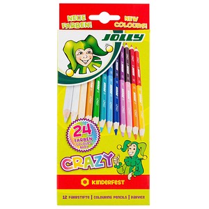 JOLLY Supersticks Crazy Buntstifte farbsortiert, 12 St. von JOLLY