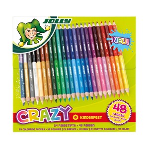 JOLLY Supersticks Crazy Buntstifte farbsortiert, 24 St. von JOLLY