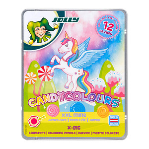 JOLLY X-BIG CANDYCOLOURS Buntstifte farbsortiert, 12 St. von JOLLY