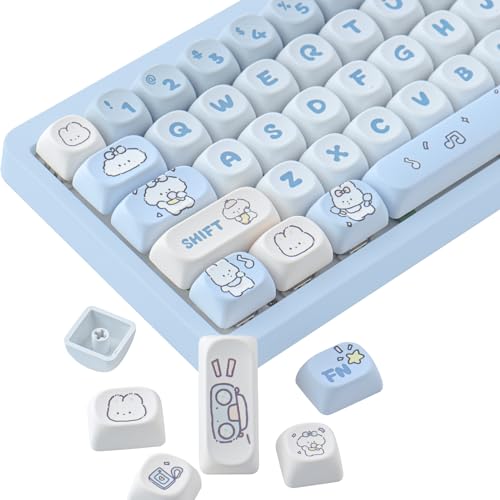 JOMKIZ 139 Tasten PBT-Tastenkappen, MOA-Profil-Tastenkappen, Farbsublimation, individuelles ANSI-Layout-Tastenkappen-Set, Kompatibel mit Mechanischen Tastaturen von Cherry MX Switches von JOMKIZ