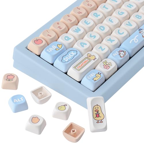 JOMKIZ MOA Profile PBT Keycaps 60%, 140-Tasten Thermosublimation ANSI Layout Keycap Set für Cherry MX Switch Mechanische Tastaturen von JOMKIZ