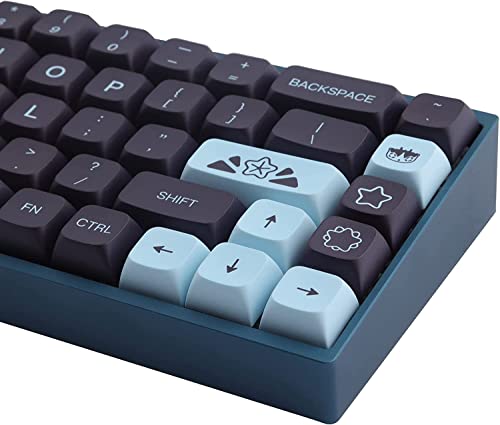 JOMKIZ Tastenkappen, 132 Tasten PBT Tastenkappen-Set Comet XDA Profil Dye Sublimation Maßgeschneiderte Tastenkappe ANSI-Layout Tastenkappen Kompatibel mit Cherry MX Switches Mechanischen Tastaturen von JOMKIZ