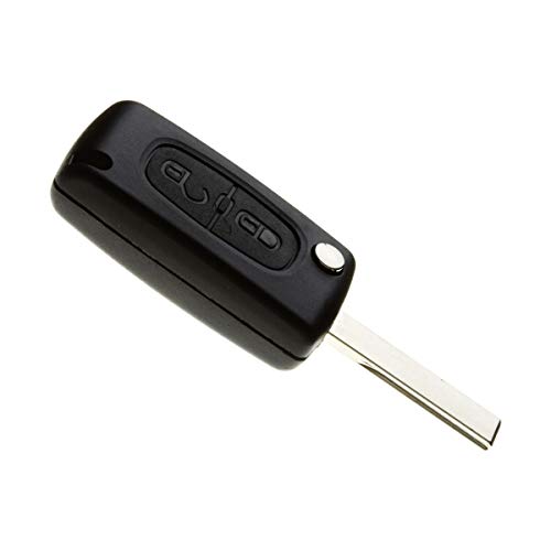 Funkschlüsselgehäuse Schutzhülle Autoschlüssels, für Peugeot 207, 307 und 308 mit Batterie Maxell CR1620 ( von JONGO