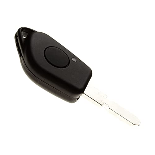 JONGO - Autoschlüssel-Gehäuse mit Schlüsselblatt kompatibel mit Peugeot 406 | Plip Fernbedienung Funkschlüssel Nutzfahrzeug 1-Taste Transponderschlüssel von JONGO