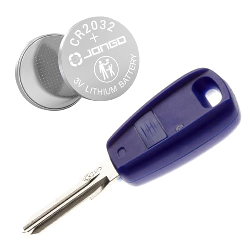 JONGO - Schutzhülle-Schlüssel für Kfz Funkschlüsselgehäuse Gehäuse Auto Fernbedienung kompatibel mit FIAT Punto mit eine Batterie CR2032 von JONGO